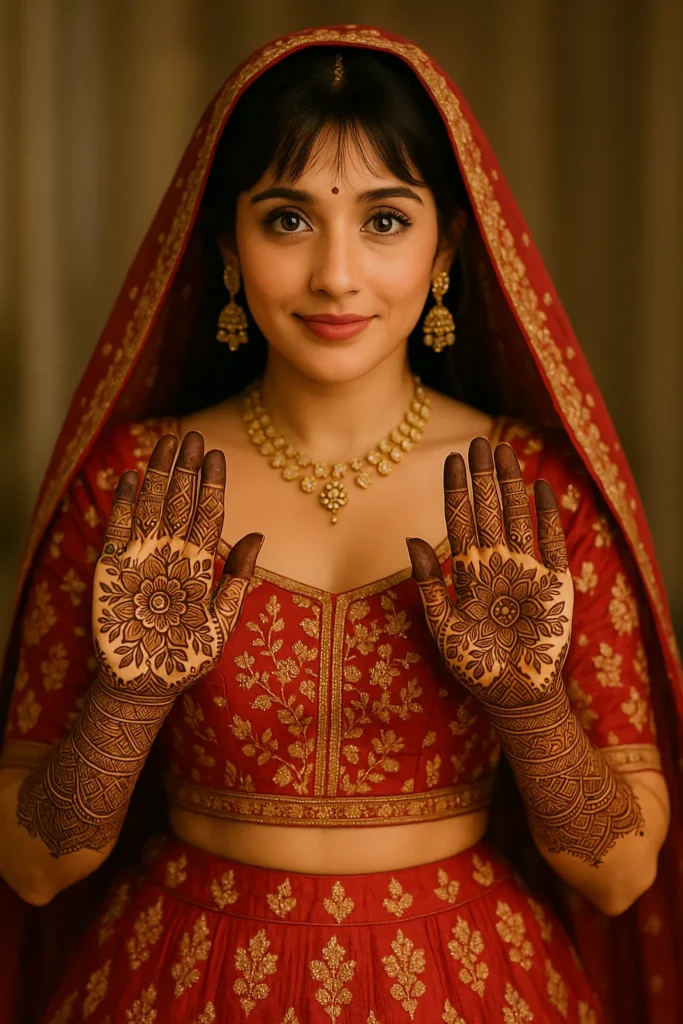 Punjabi Royal Front Hand Mehndi Design 