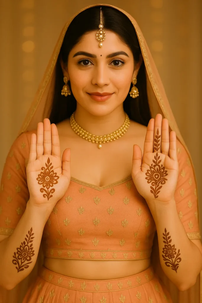 Front Hand Simple Mehndi Design