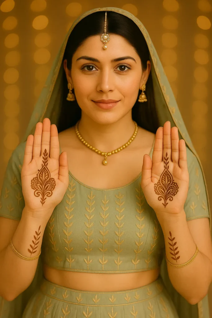 Front Hand Simple Mehndi Design