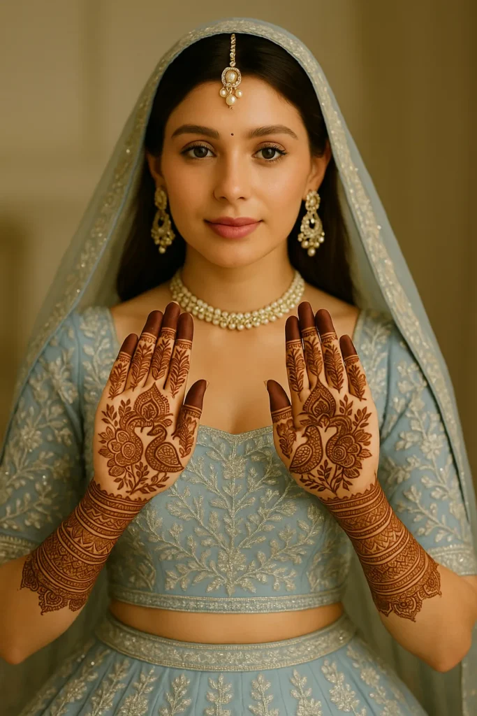 Punjabi Royal Front Hand Mehndi Design 