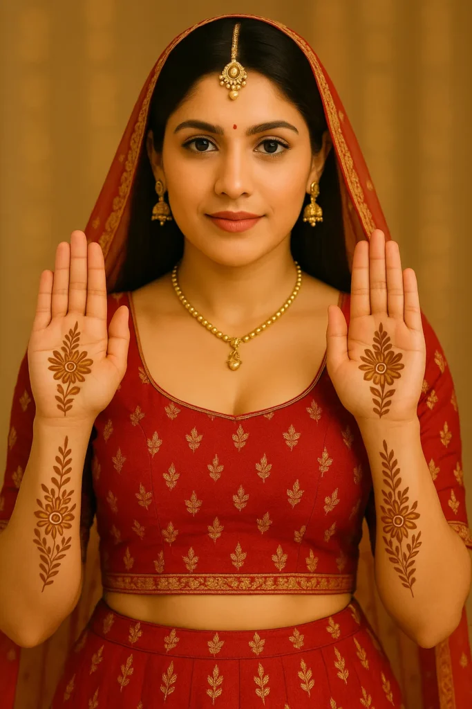 Front Hand Simple Mehndi Design