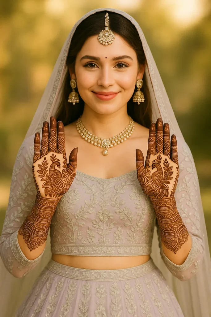 Punjabi Royal Front Hand Mehndi Design