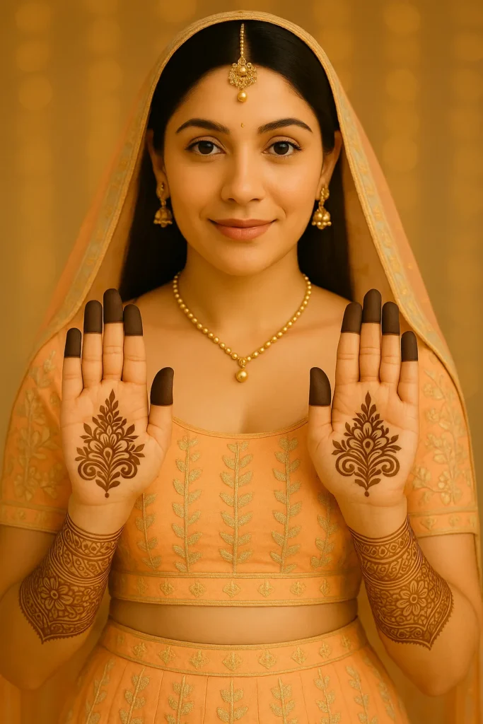 Front Hand Simple Mehndi Design