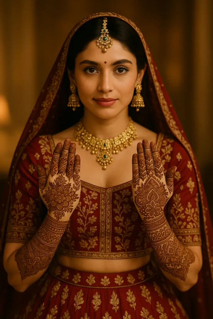 Punjabi Royal Front Hand Mehndi Design 