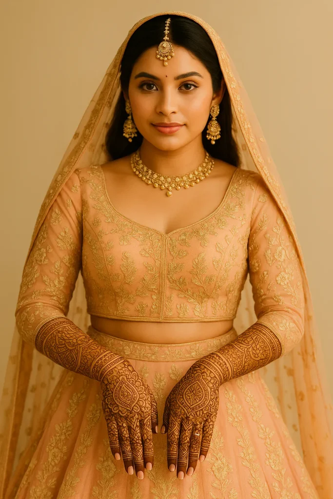 Punjabi Royal Front Hand Mehndi Design