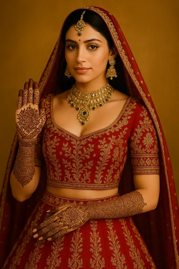 punjabi Royal Front Hand Mehndi Design