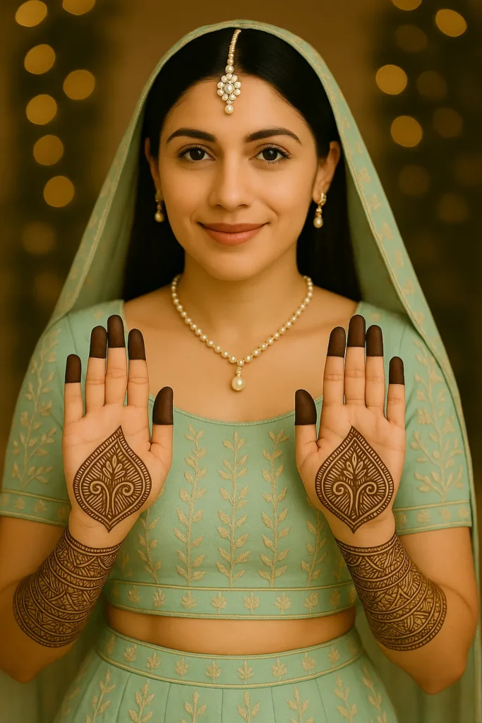 Front Hand Simple Mehndi Design