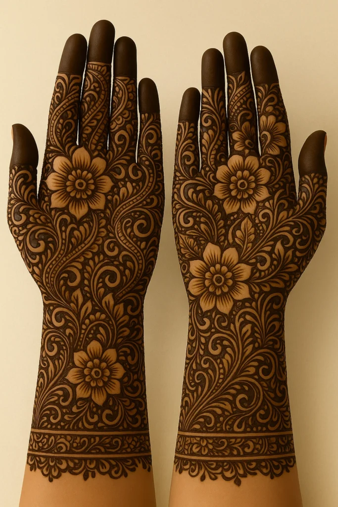 Royal Front Hand Mehndi Design