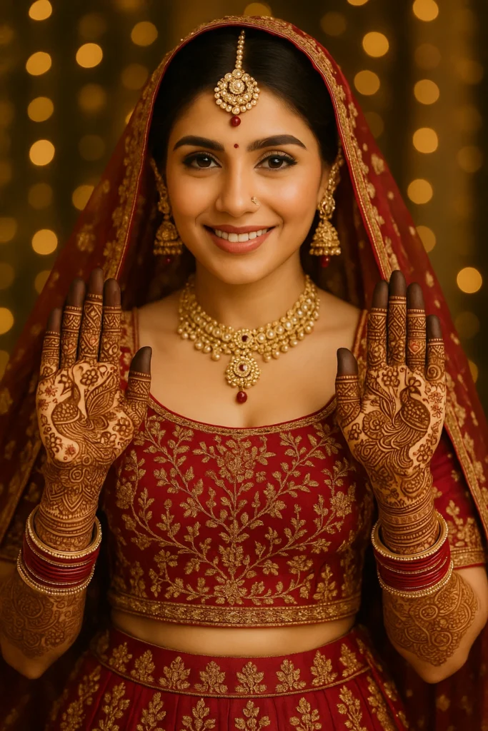modern full hand mehndi design