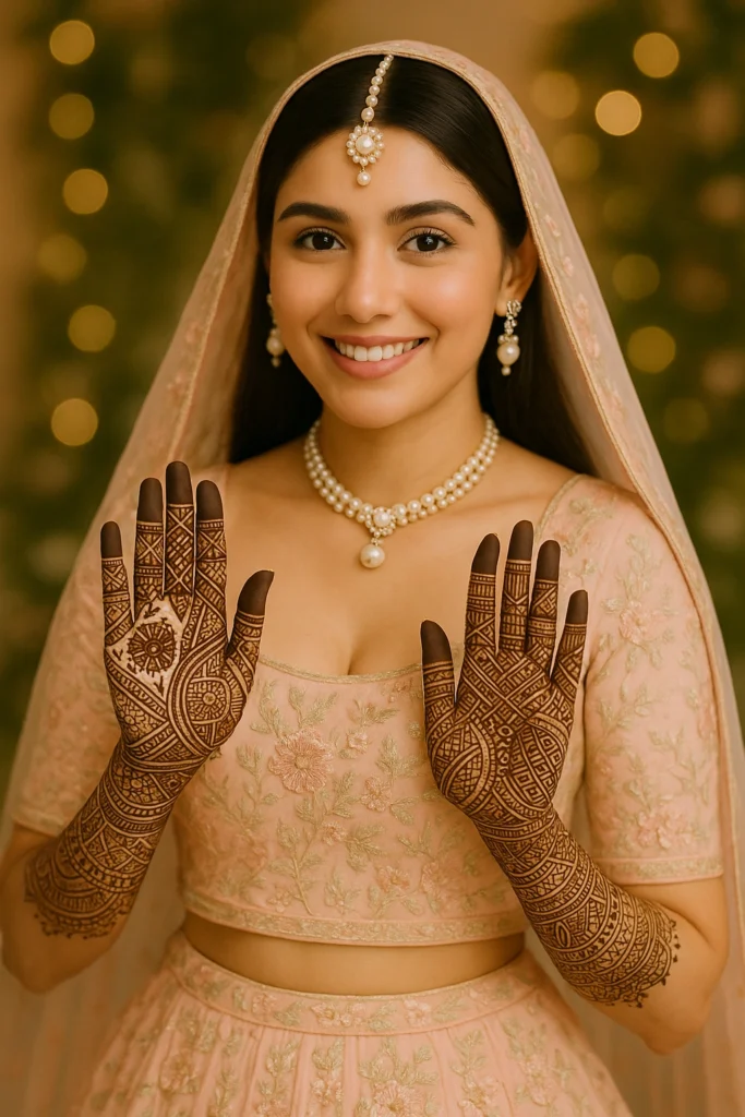 Modern Full Hand Mehndi Design