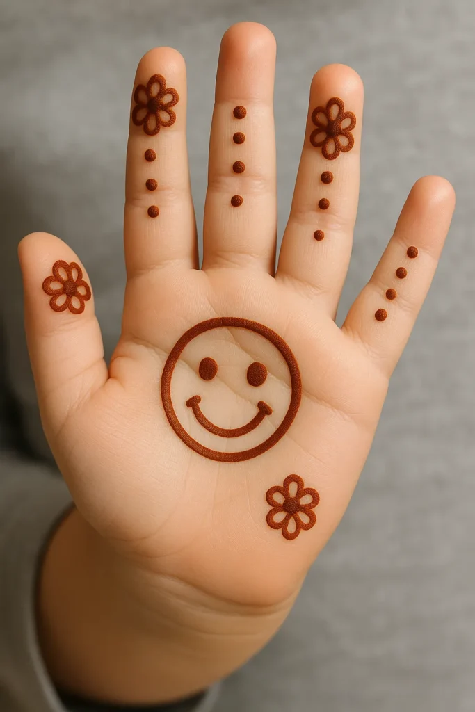 Simple Mehndi Designs For Kids