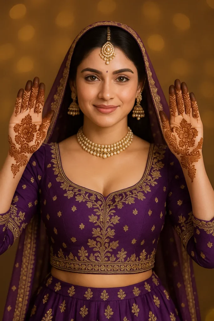 Front Hand Simple Mehndi Design