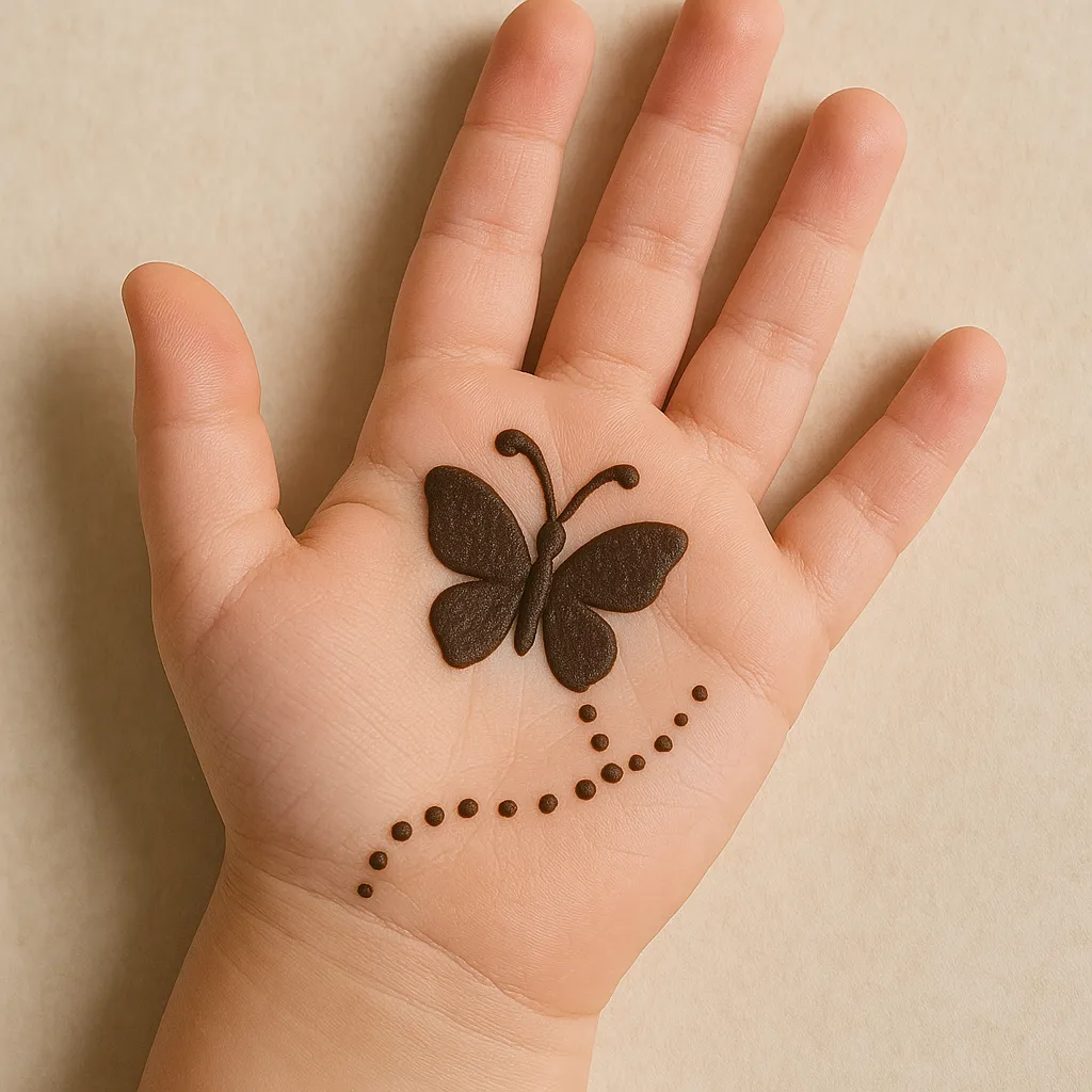 Simple Mehndi Designs For Kids