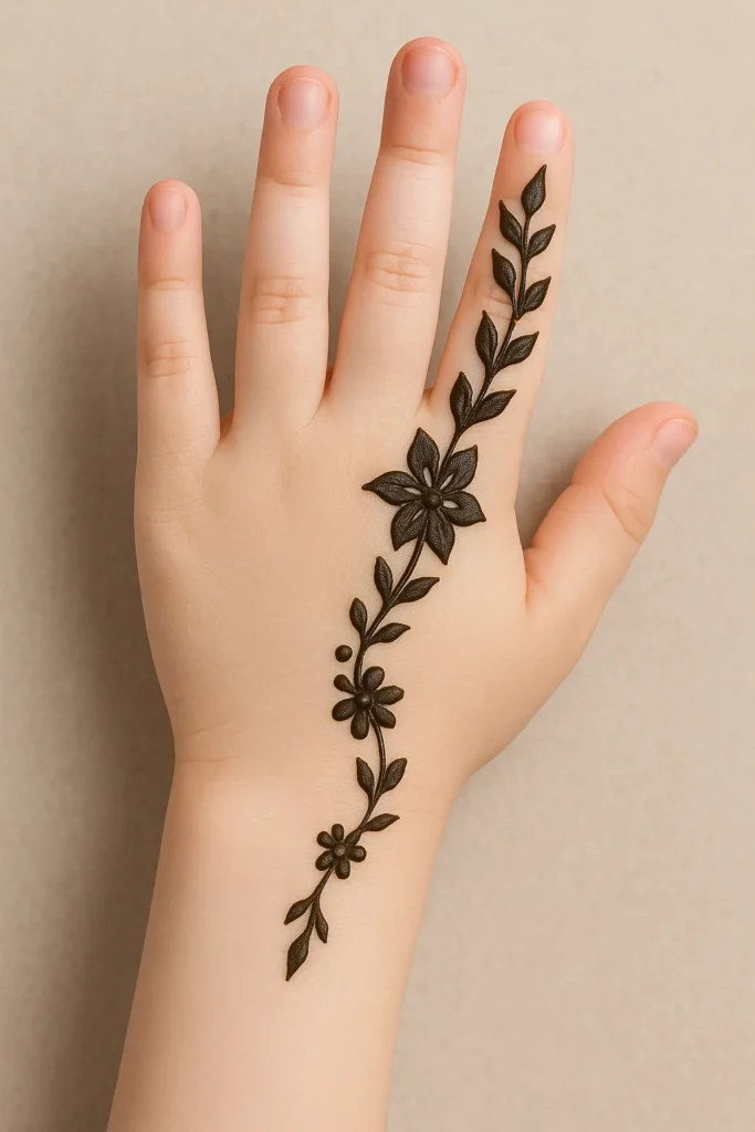Simple Mehndi Designs For Kids