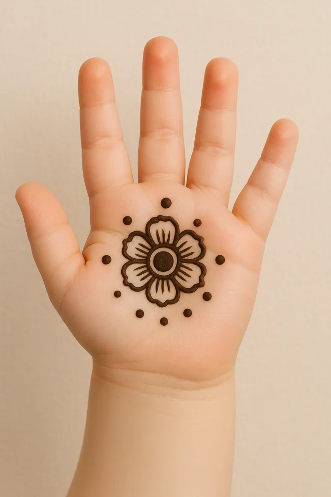Simple Mehndi Designs For Kids