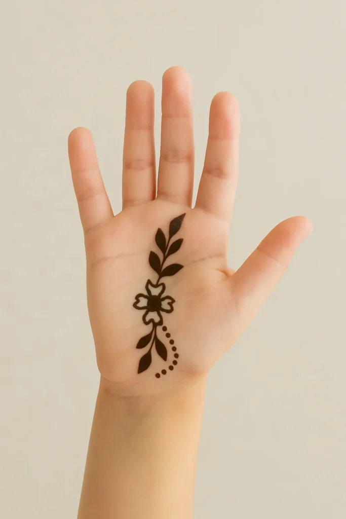 Simple Mehndi Designs For Kids