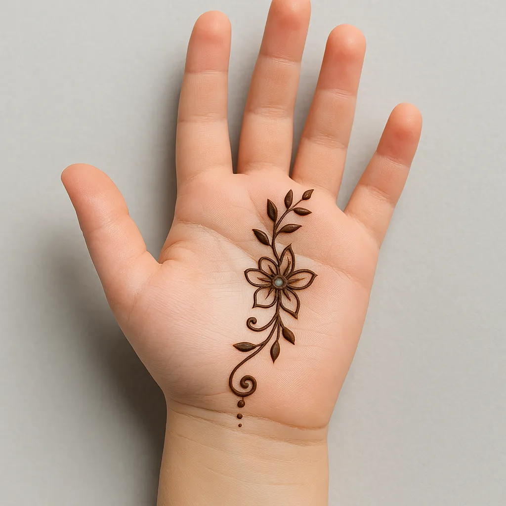 Simple Mehndi Designs For Kids