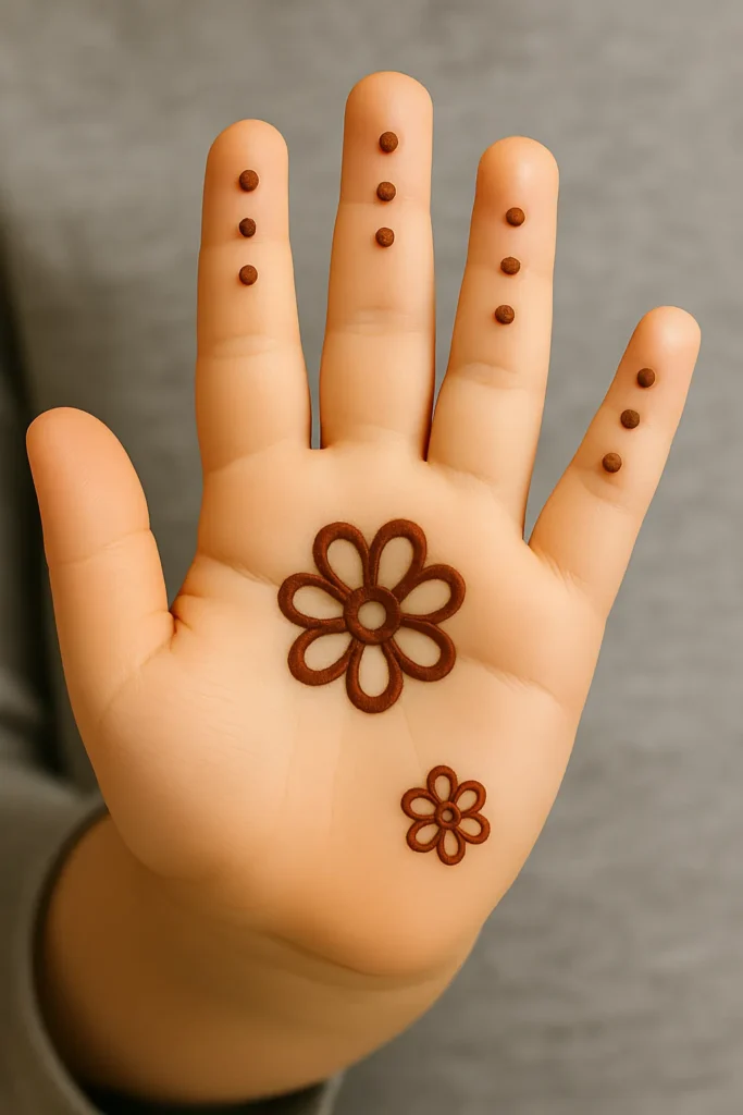 Simple Mehndi Designs For Kids