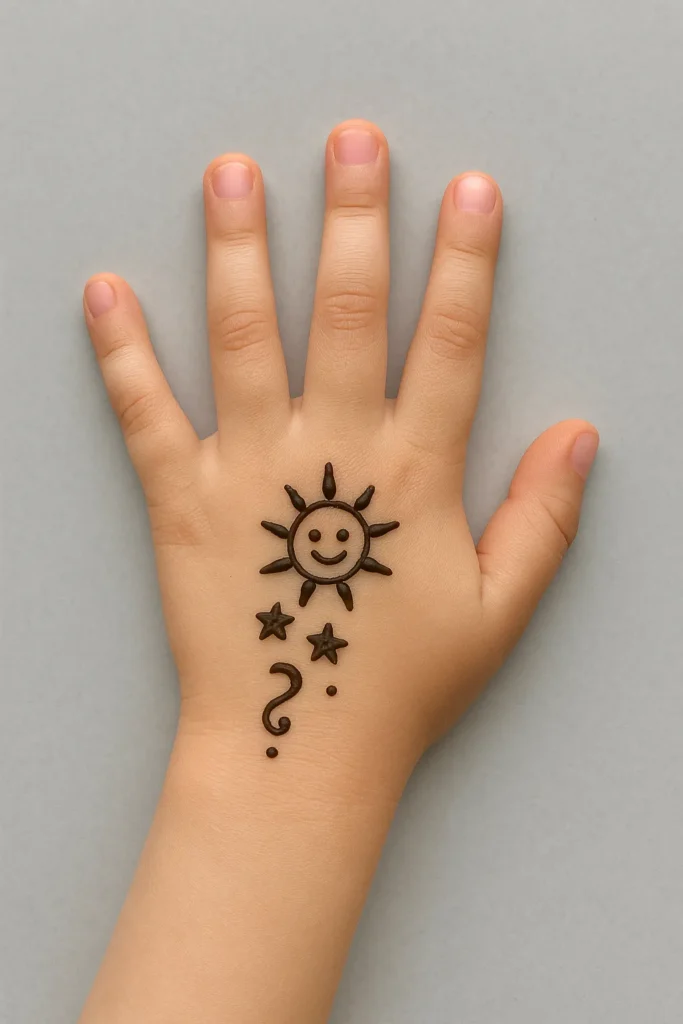 Simple Mehndi Designs For Kids