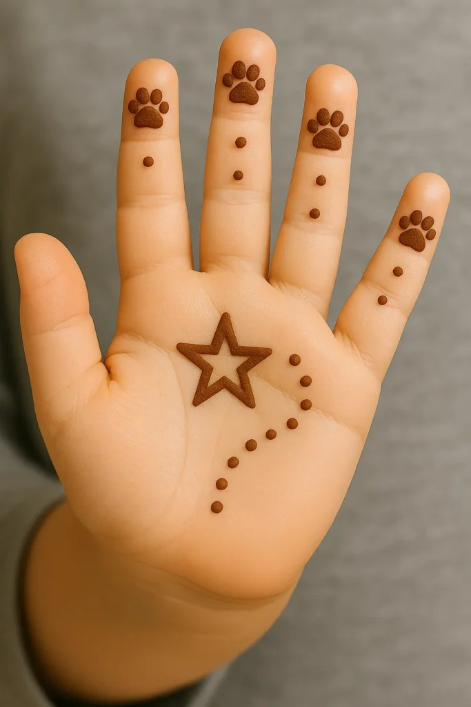 Simple Mehndi Designs For Kids