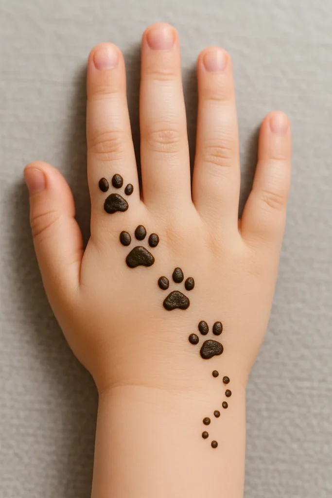 Simple Mehndi Designs for Kids