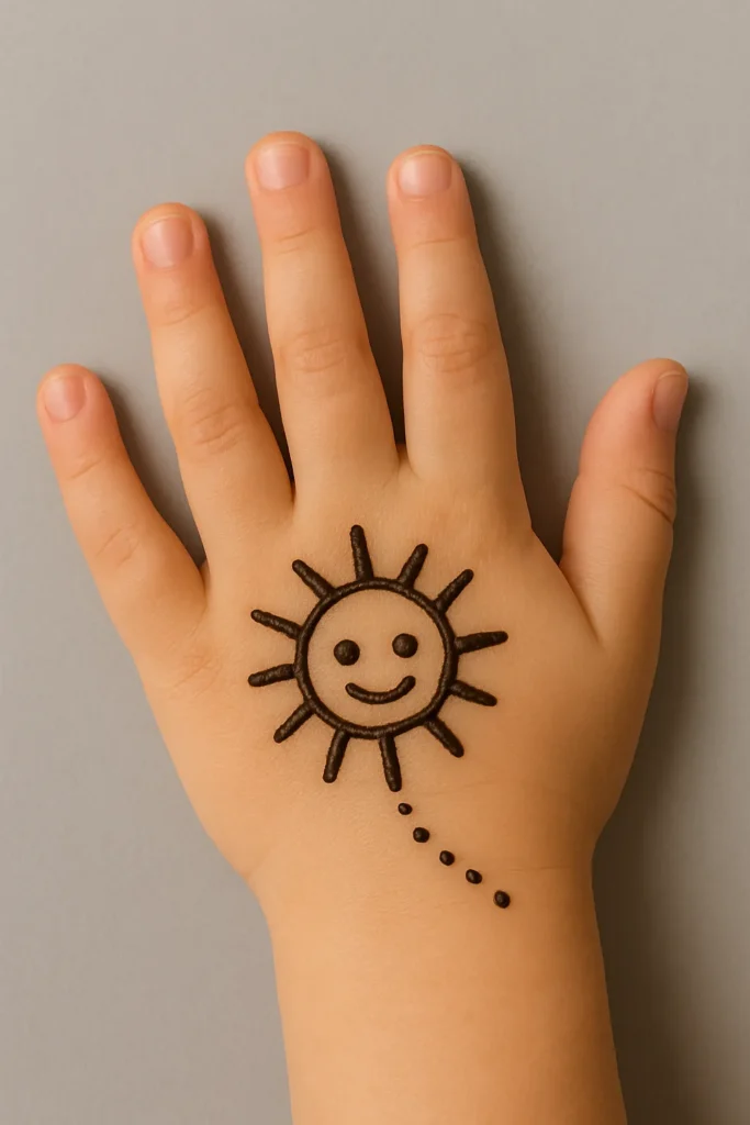 Simple Mehndi Designs For Kids