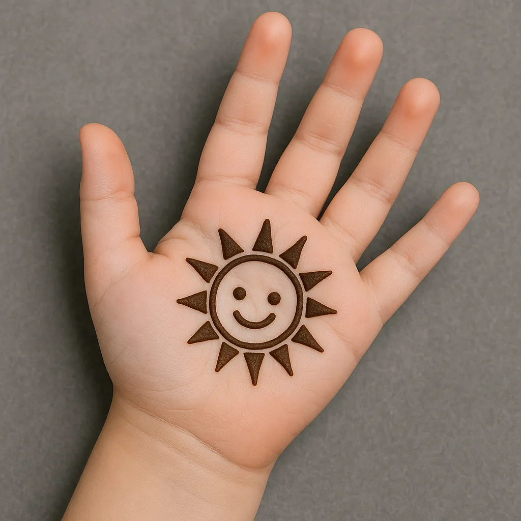 Simple Mehndi Designs For Kids