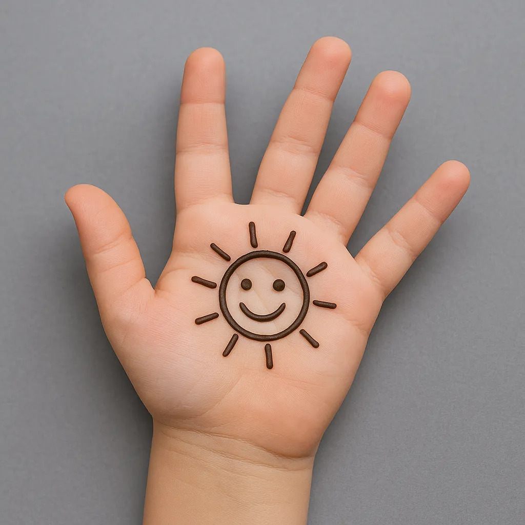 Simple Mehndi Designs For Kids