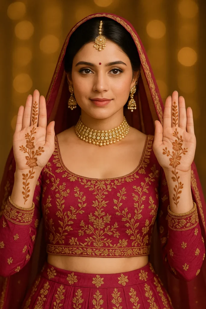  Mehndi Design Simple Front Hand