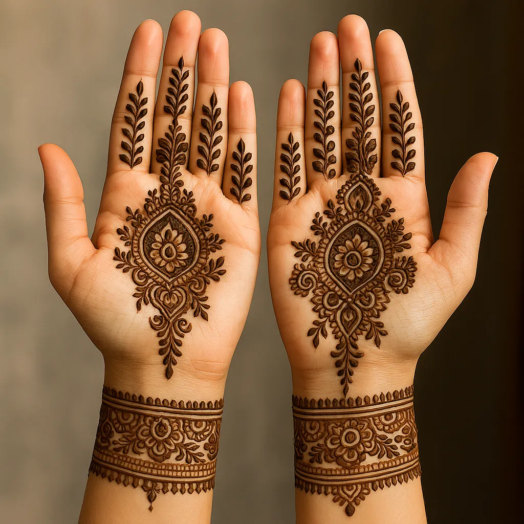 Royal Front Hand Mehndi Design