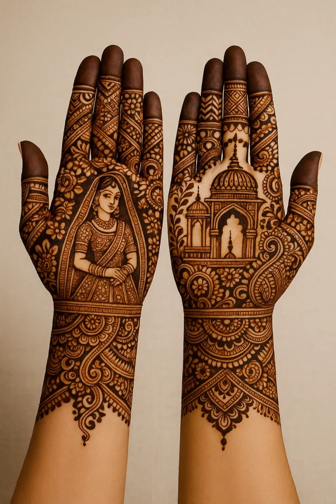 Royal Front Hand Mehndi Design