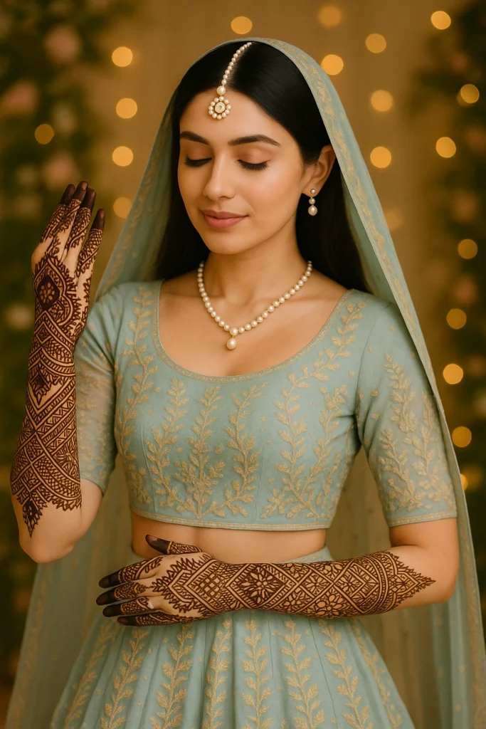 Modern Full Hand Mehndi Design