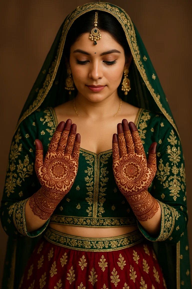 Punjabi Royal Front Hand Mehndi Design