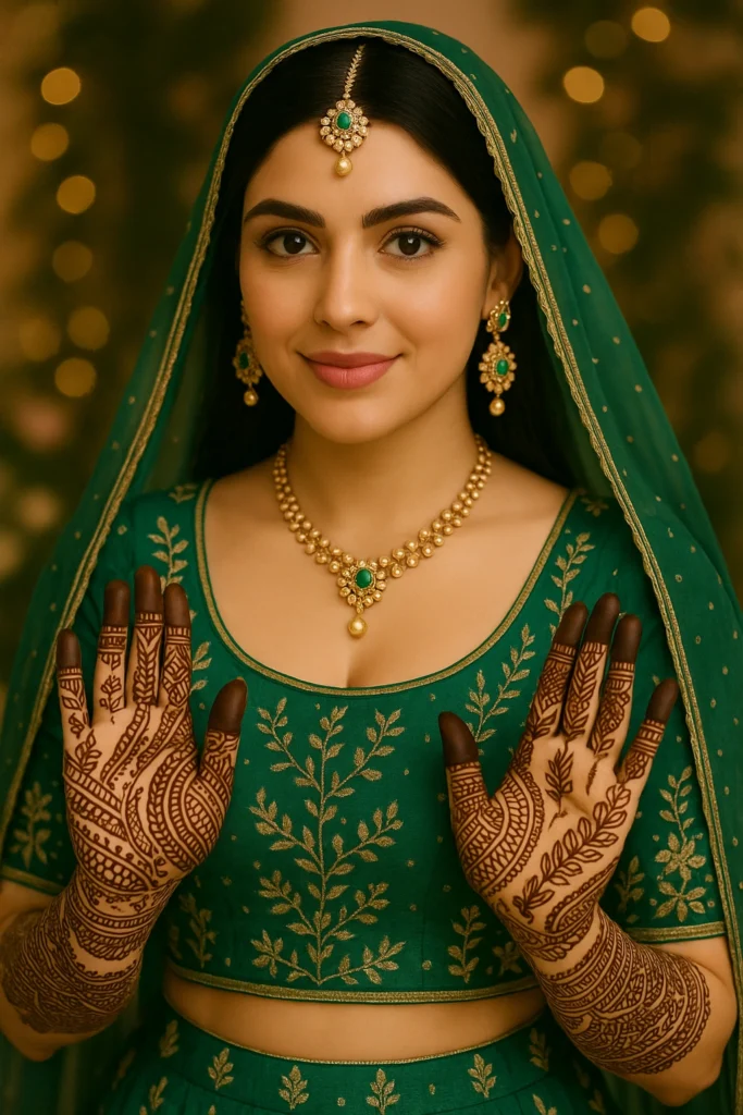 modern full hand mehndi design