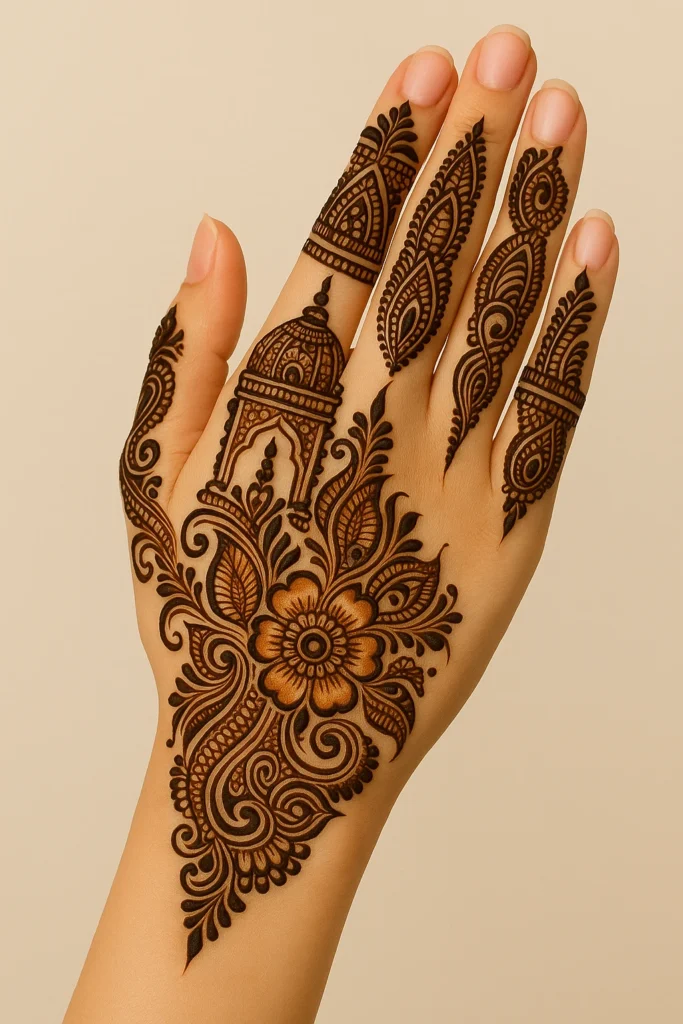 Royal Front Hand Mehndi Design