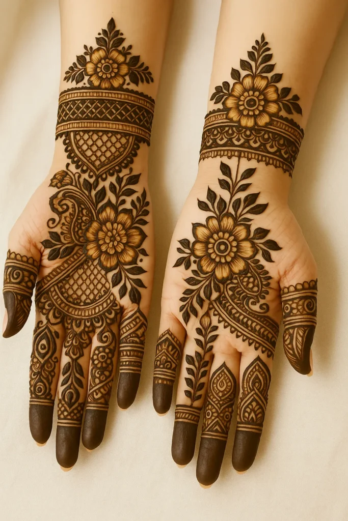 Royal Front Hand Mehndi Design