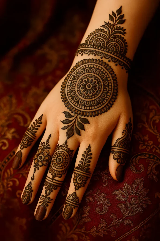 Royal Front Hand Mehndi Design