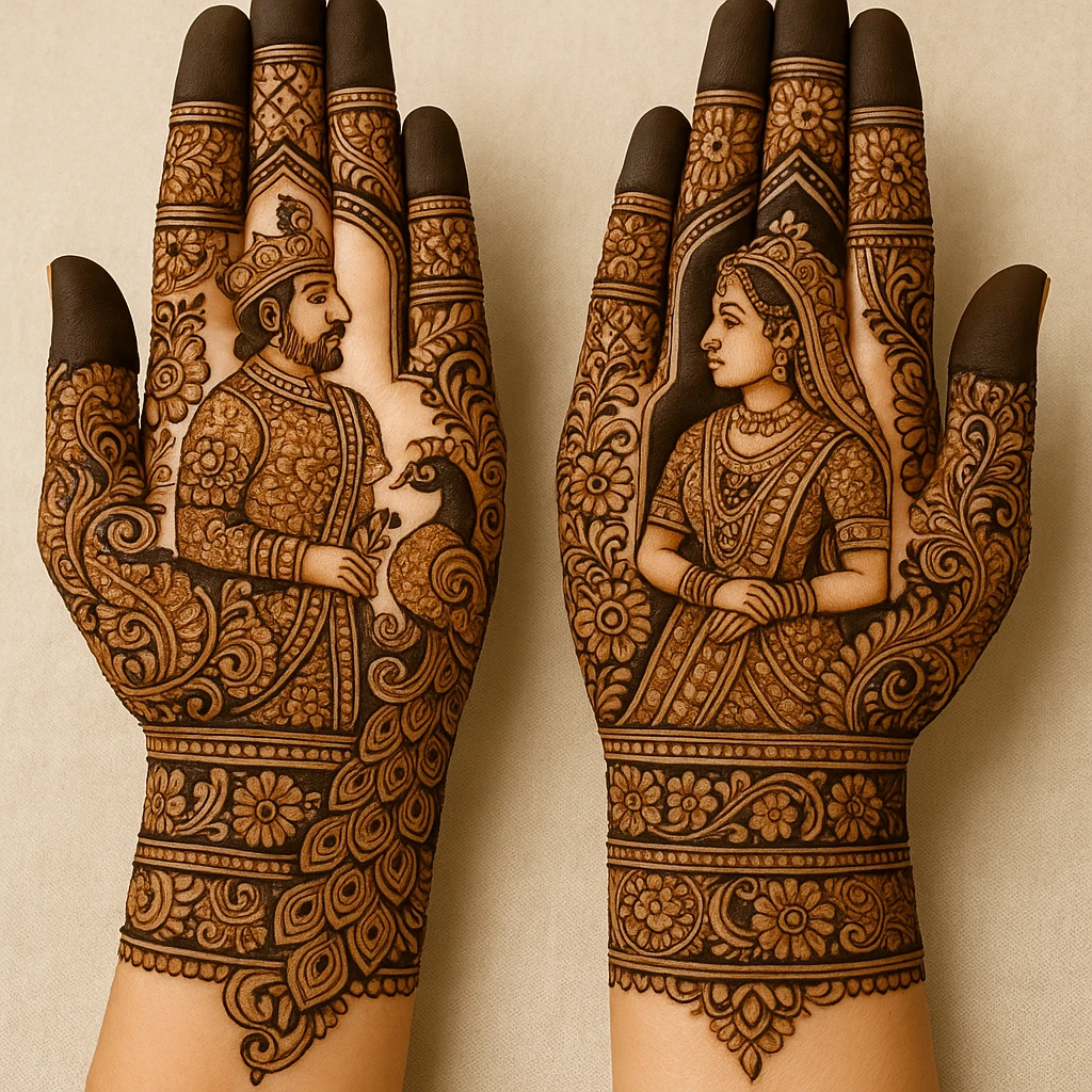 Royal Front Hand Mehndi Design