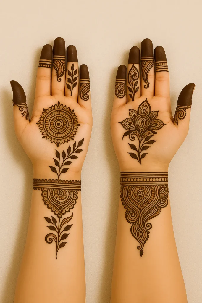 Royal Front Hand Mehndi Design
