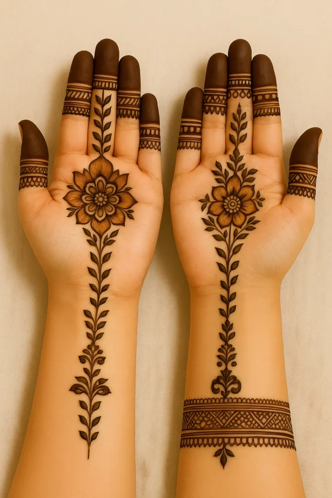 Royal Front Hand Mehndi Design