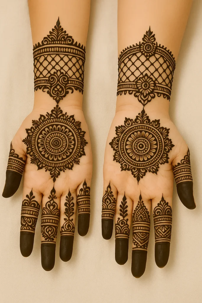 Royal Front Hand Mehndi Design