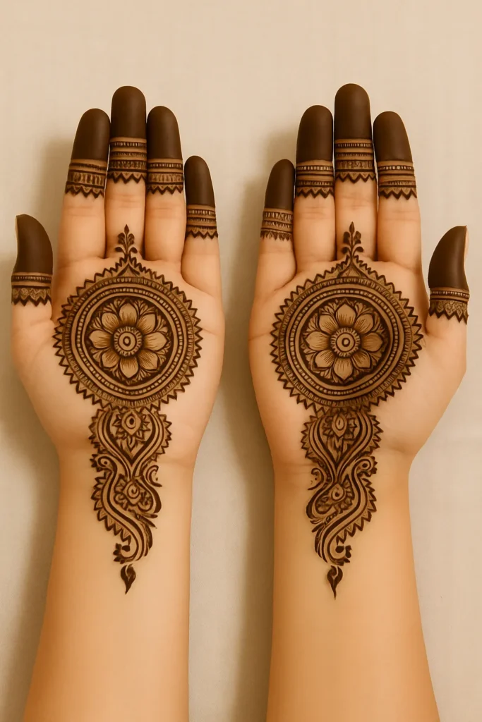 Royal Front Hand Mehndi Design