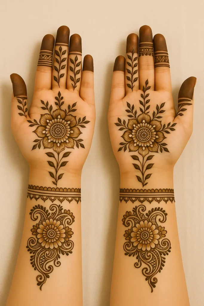 Royal Front Hand Mehndi Design