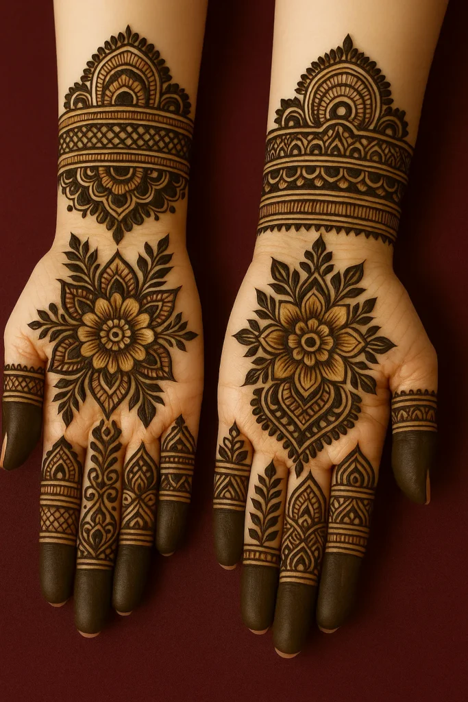 Royal Front Hand Mehndi Design
