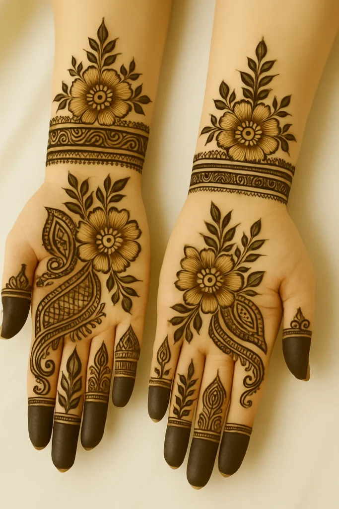 Royal Front Hand Mehndi Design