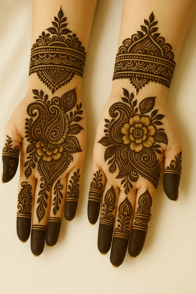 Royal Front Hand Mehndi Design