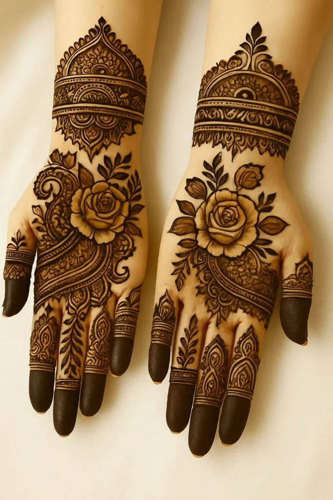 Royal Front Hand Mehndi Design