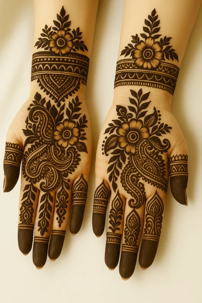 Royal Front Hand Mehndi Design