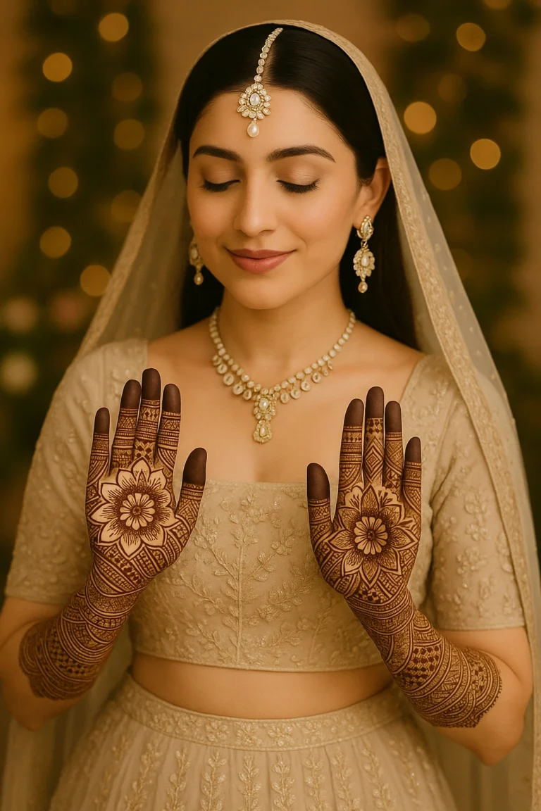 Modern Full Hand Mehndi Design