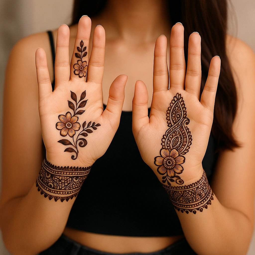 royal front hand mehndi design